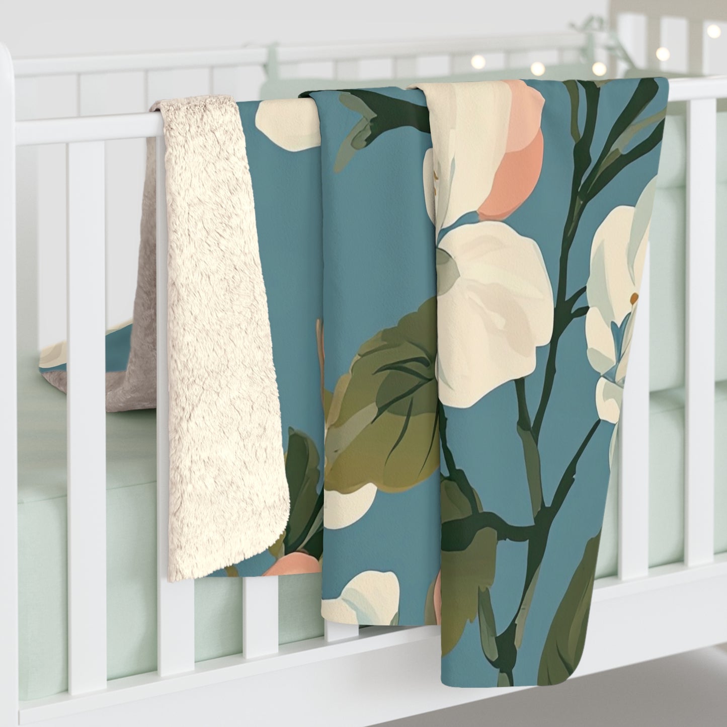 Lowcountry Bloom Fleece Blanket