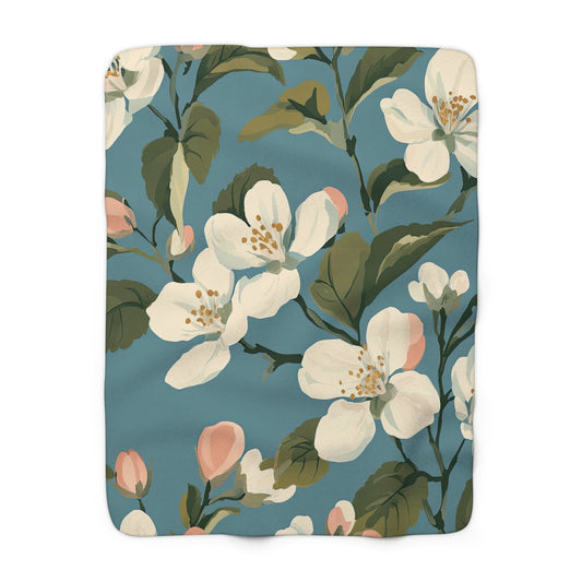 Lowcountry Bloom Fleece Blanket