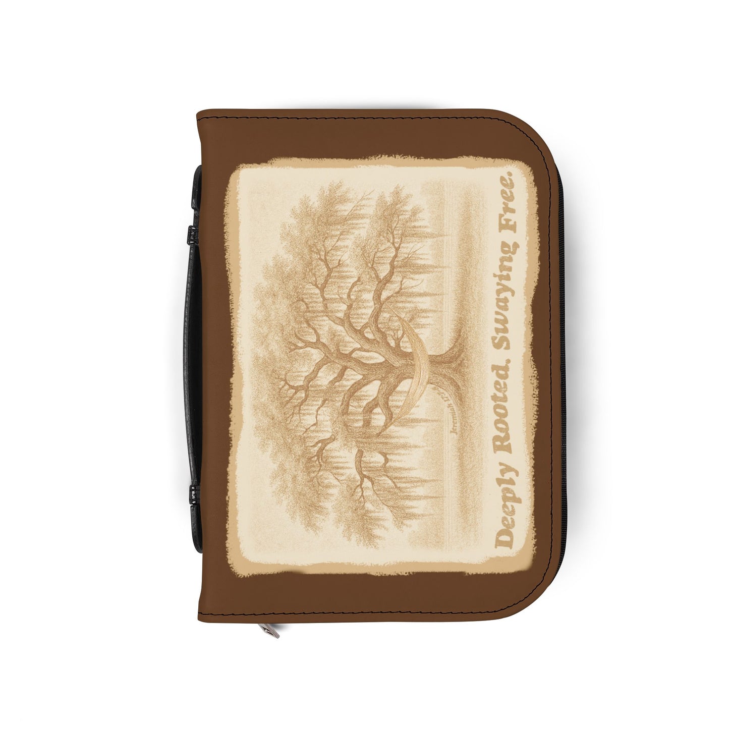 Deeply Rooted Vintage Sepia Bible Cover