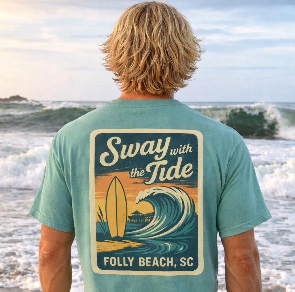 Sway with the Tide Folly Beach Vintage Tee