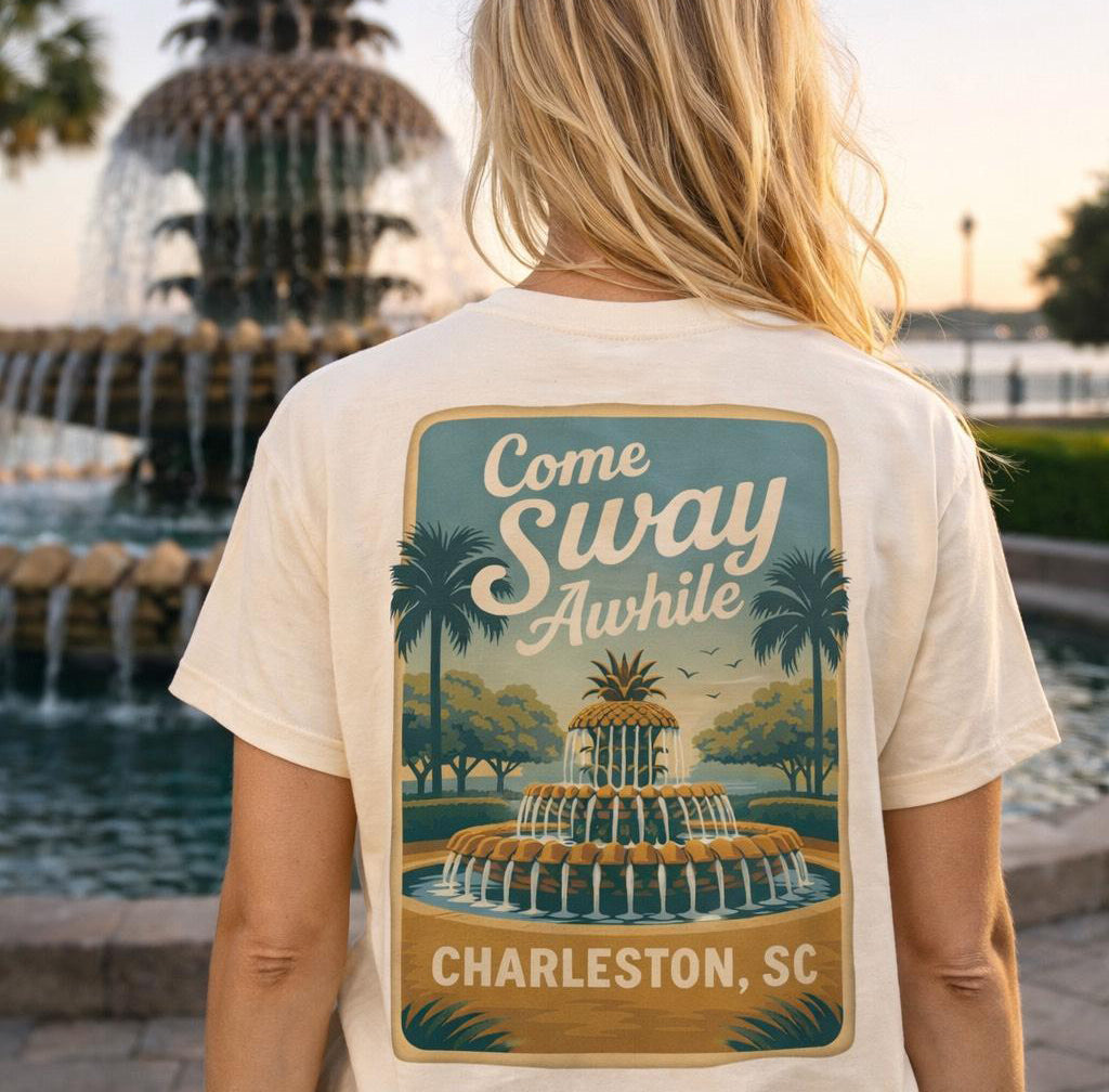 Come Sway Awhile Charleston Vintage Tee