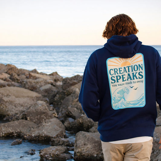 Creation Speaks Navy Hoodie